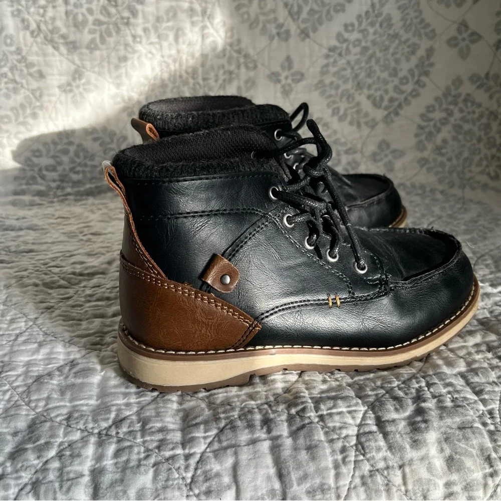 13M Litttle Boy Max & Jake Tie Boots/Dress Shoes